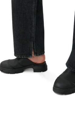 New GANNI Rigid Denim Lovy Black/White Vintage