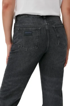 New GANNI Rigid Denim Lovy Black/White Vintage