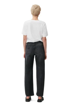 New GANNI Rigid Denim Lovy Black/White Vintage