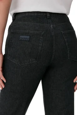 Cheap GANNI Rigid Denim Swigy Black/White Stone