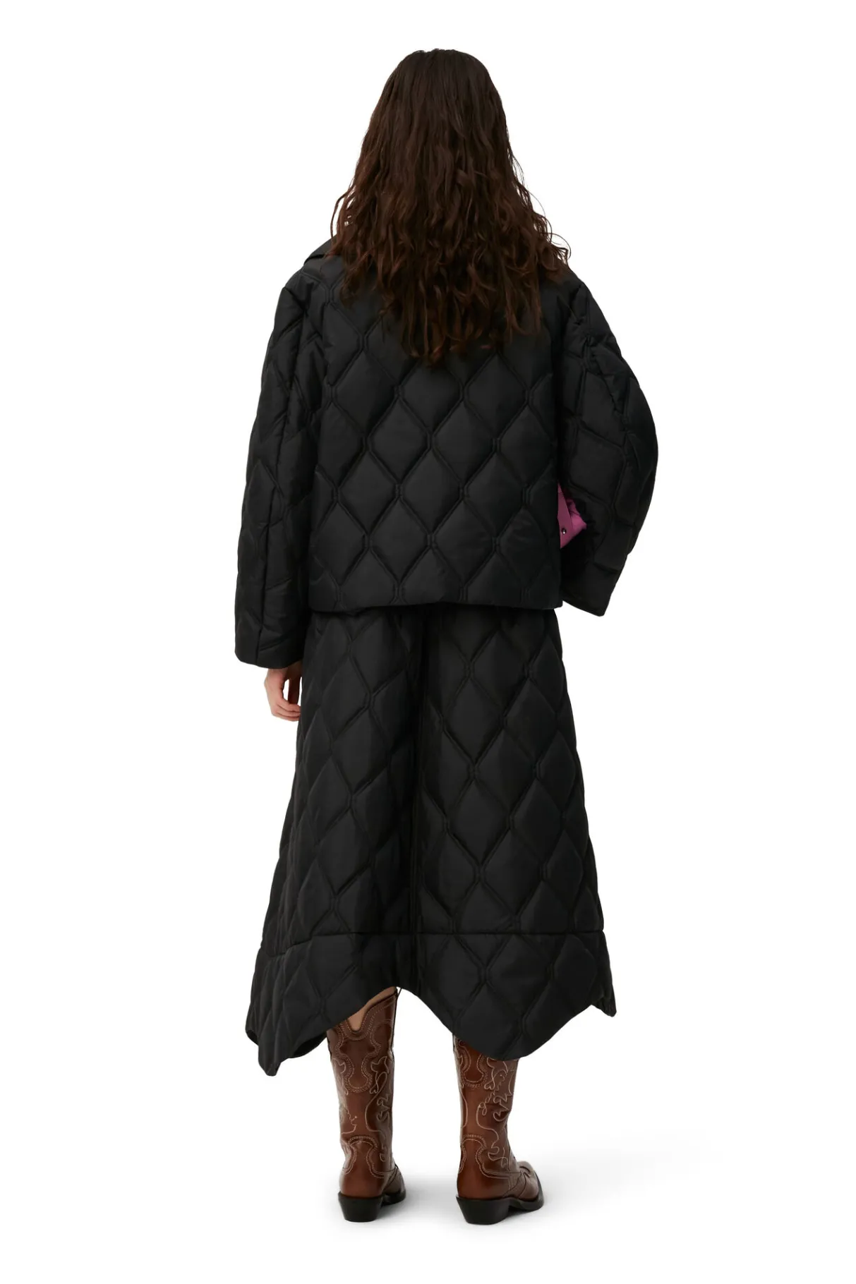 Sale GANNI Ripstop Quilt Jacket Black