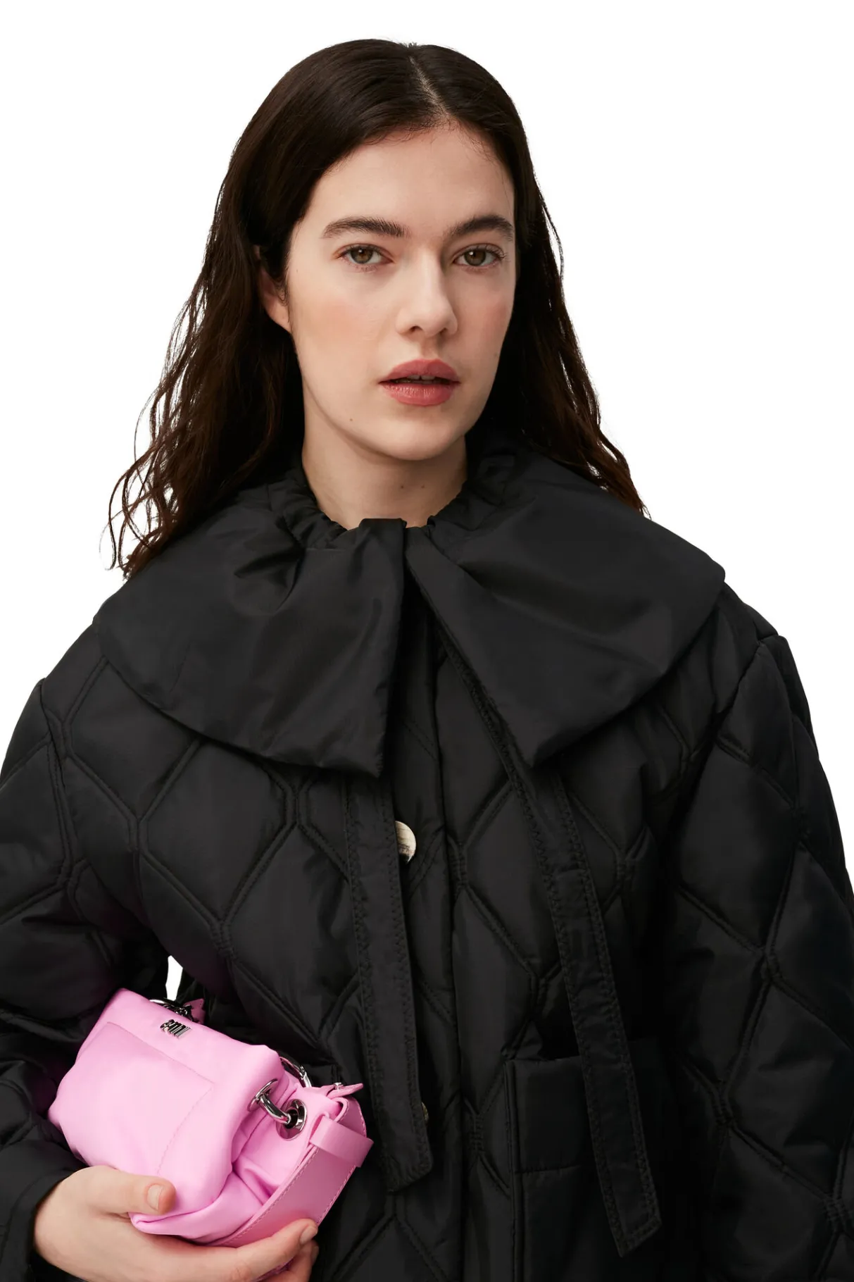 Sale GANNI Ripstop Quilt Jacket Black