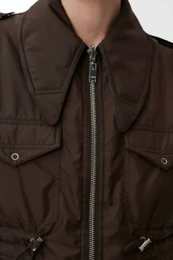 Outlet GANNI Ripstop Quilt Reversible Vest Mole