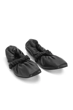 Outlet GANNI Scrunchie Ballerinas Black