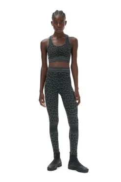 Best GANNI Seamless Jacquard Leggings Black