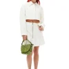 Cheap GANNI Slub Linen Mini Skirt Egret