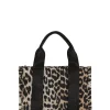 Clearance GANNI Small Tech Tote Leopard