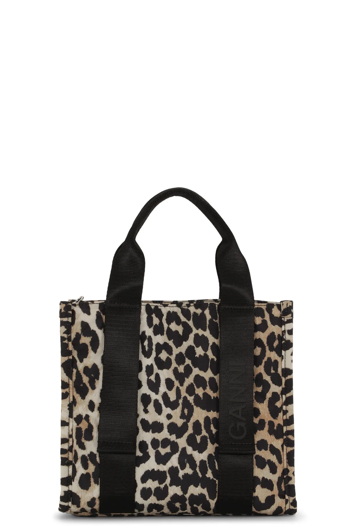 Clearance GANNI Small Tech Tote Leopard