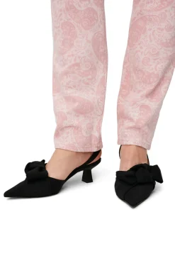 Online GANNI Soft Bow Slingback Pumps Black