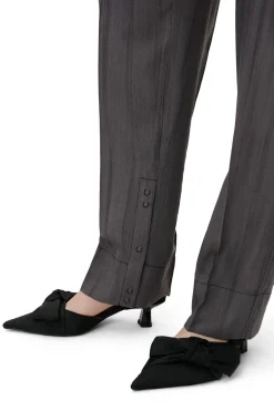 Store GANNI Soft Bow Slingback Pumps Black