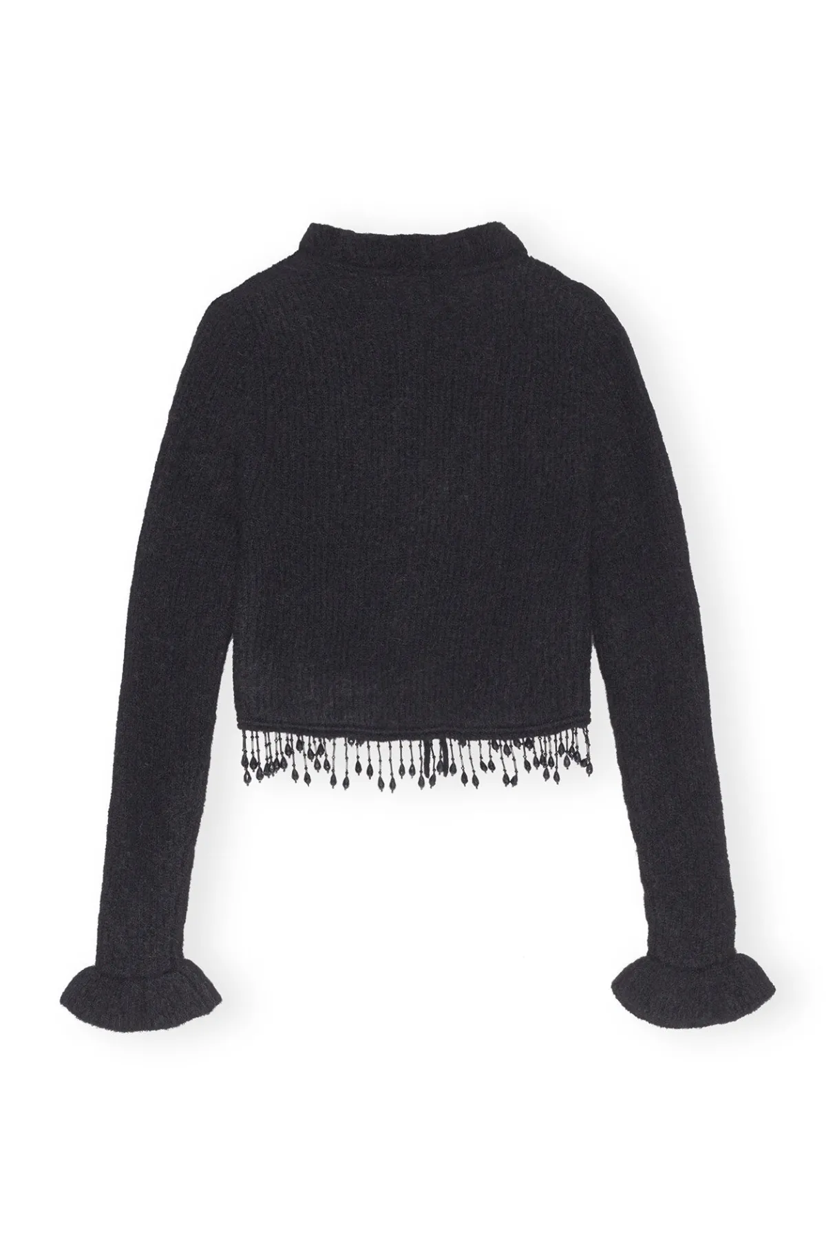Discount GANNI Soft Wool Bolero Black