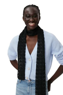 Best Sale GANNI Soft Wool Cardigan Brunnera Blue