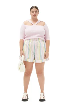 Outlet GANNI Soft Wool Cut Out Top Pink Tulle