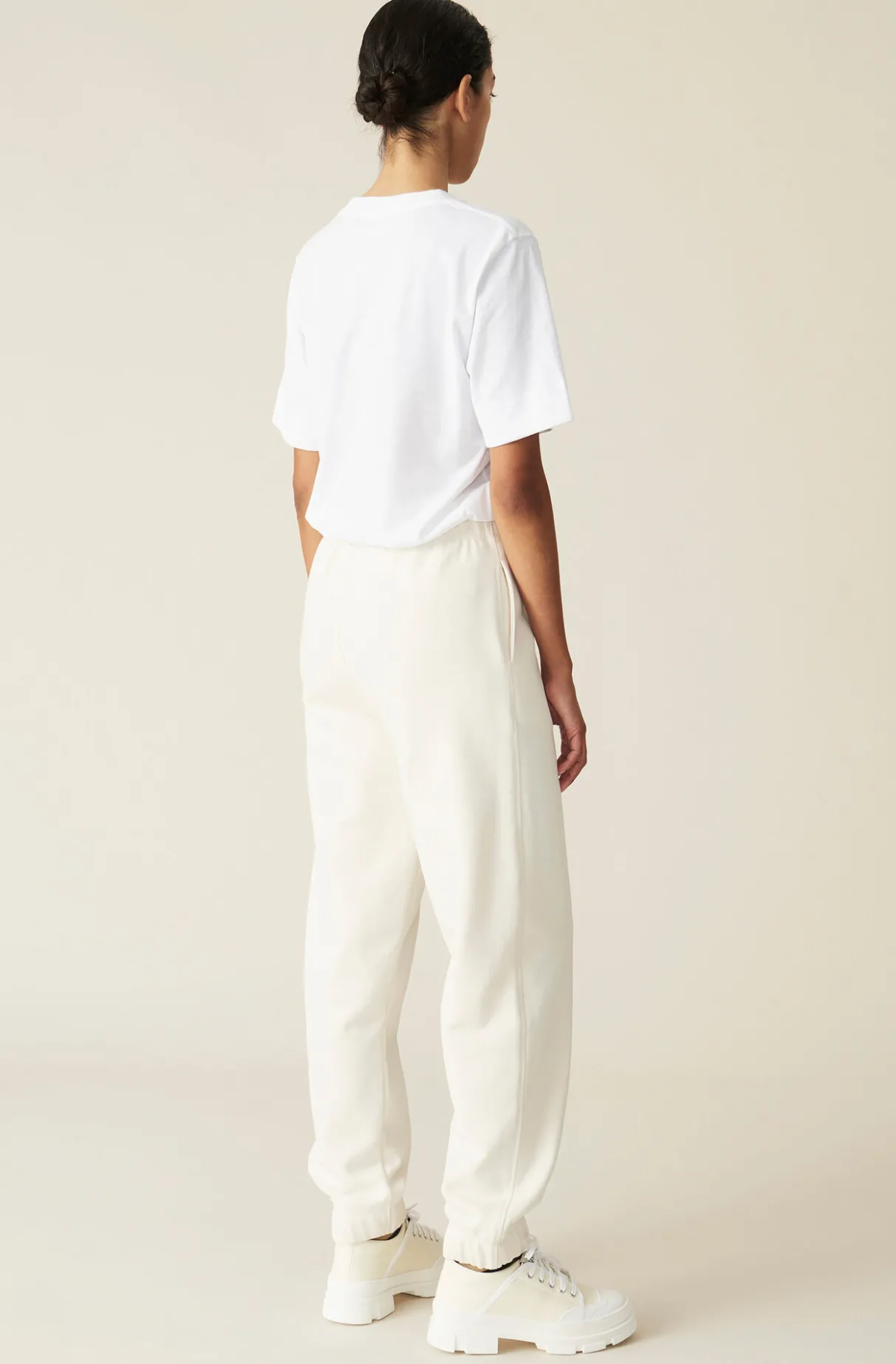 Sale GANNI Software Isoli Elasticated Pants Egret