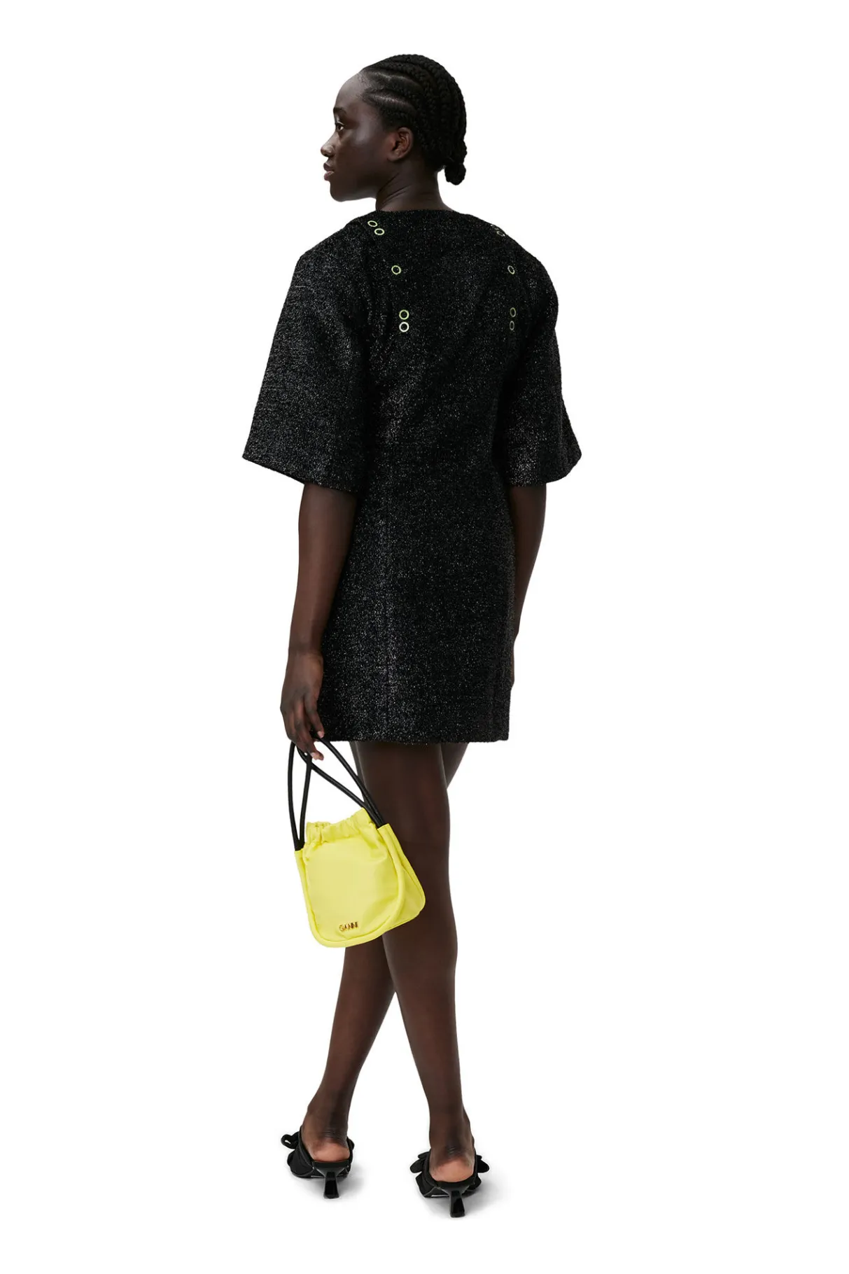 Best Sale GANNI Sparkle Mini Dress Black