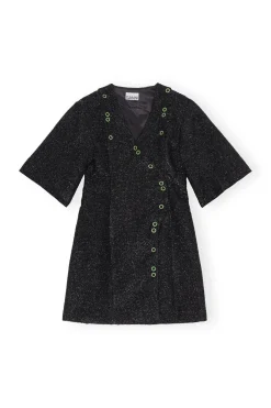 Best Sale GANNI Sparkle Mini Dress Black