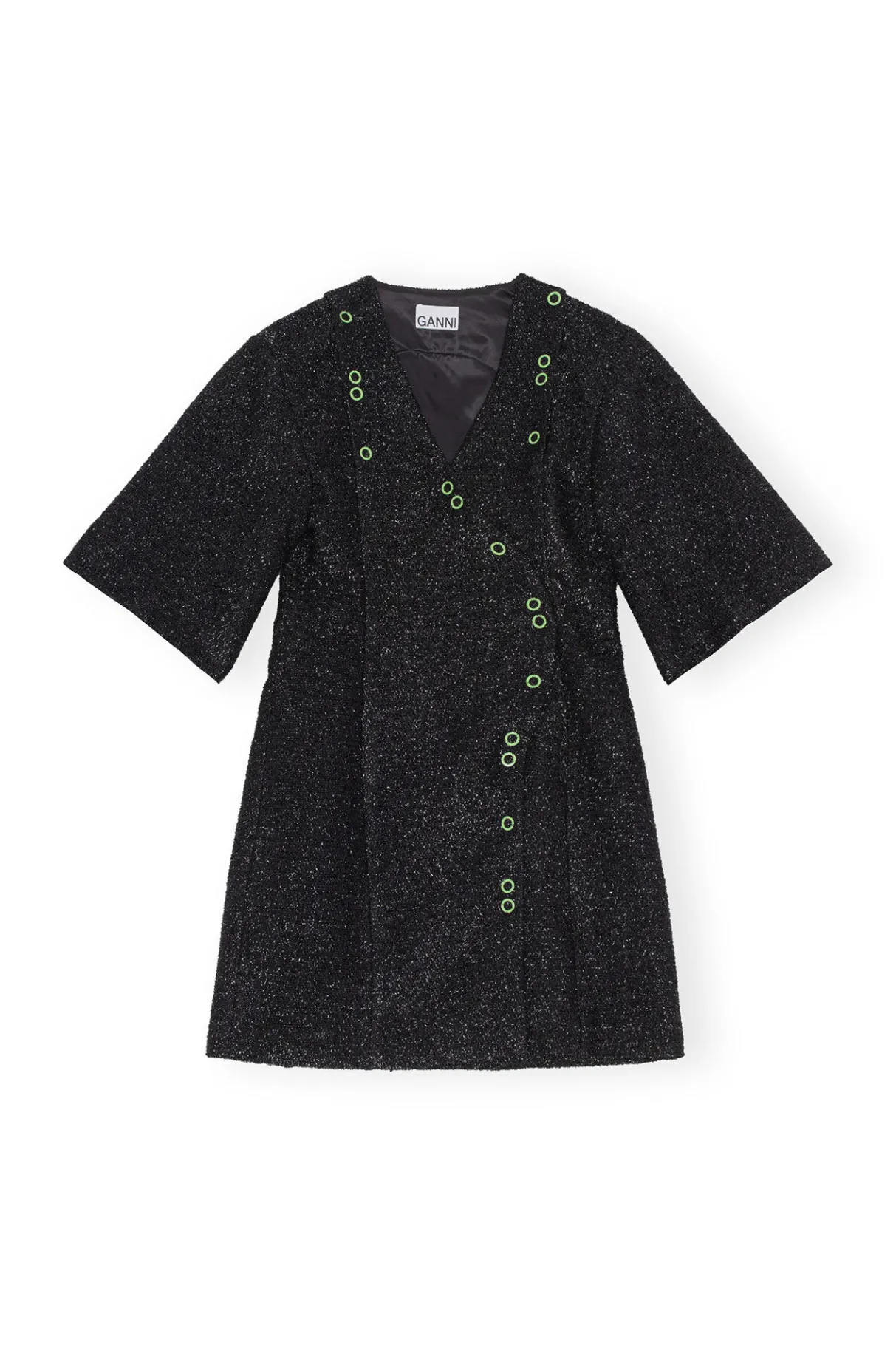 Best Sale GANNI Sparkle Mini Dress Black