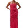 New GANNI Stretch Lace Halter Neck Dress Love Potion