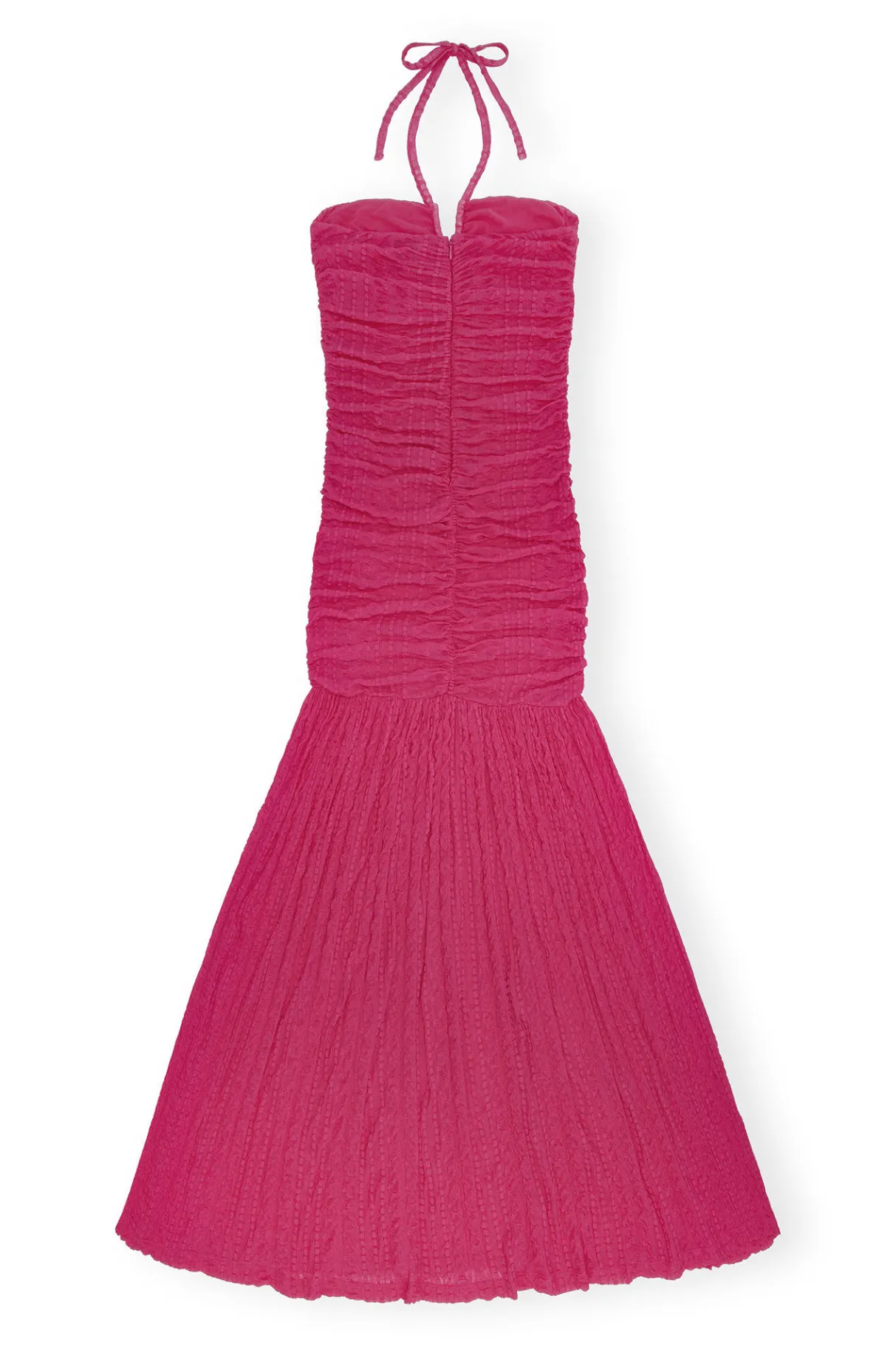 New GANNI Stretch Lace Halter Neck Dress Love Potion