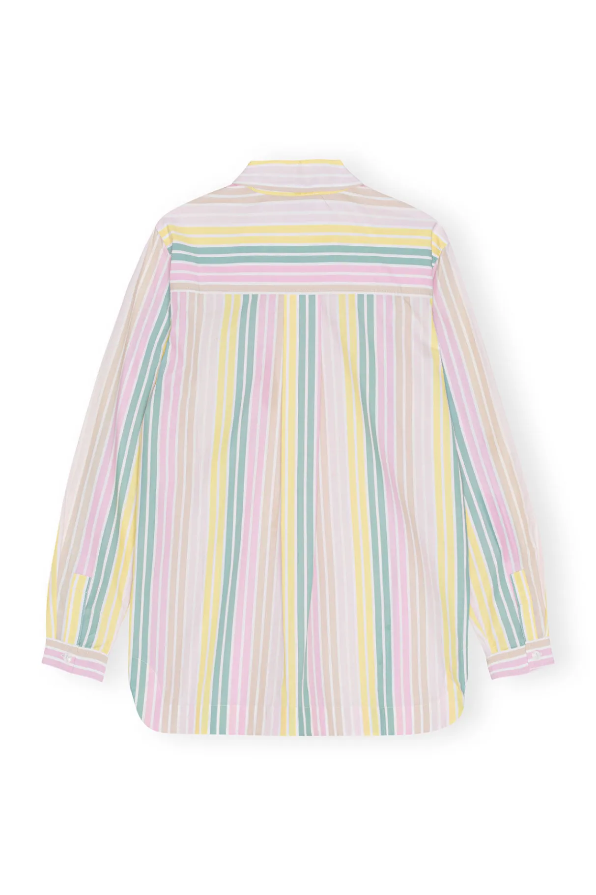Fashion GANNI Stripe Cotton Shirt Multicolour