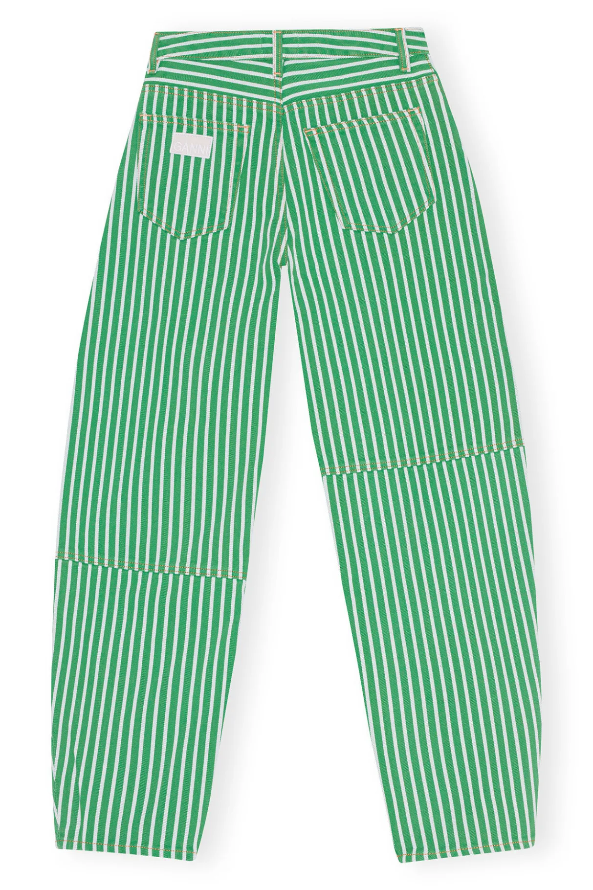 Best GANNI Stripe Denim Stary Kelly Green