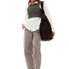 Sale GANNI Stripe Denim Stary Jeans Rocky Road