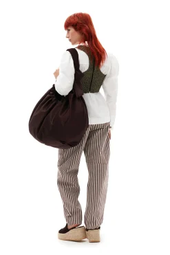 Sale GANNI Stripe Denim Stary Jeans Rocky Road