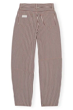 Sale GANNI Stripe Denim Stary Jeans Rocky Road