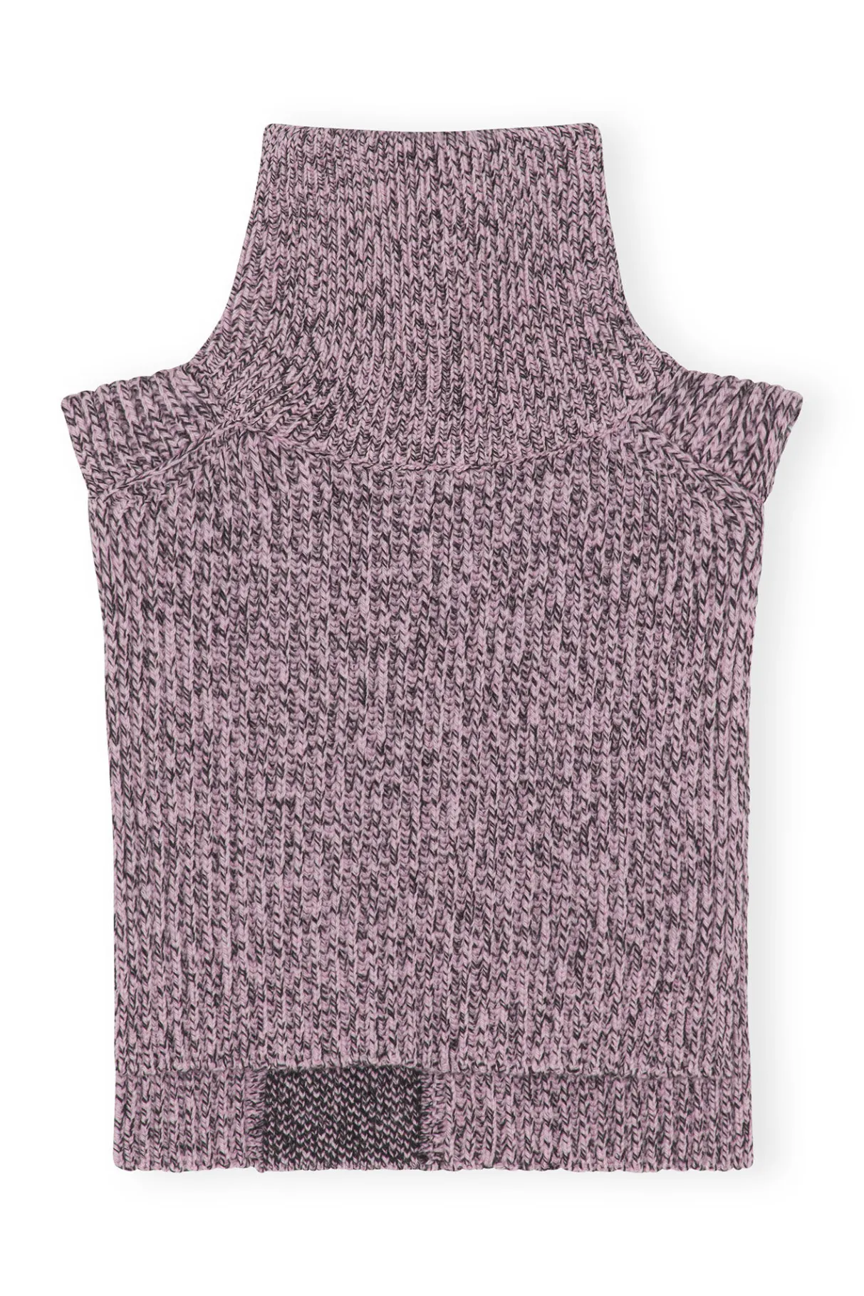 Hot GANNI Structured Rib Knit Bib Lilac Sachet