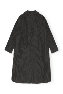 Cheap GANNI Summer Tech Coat Black