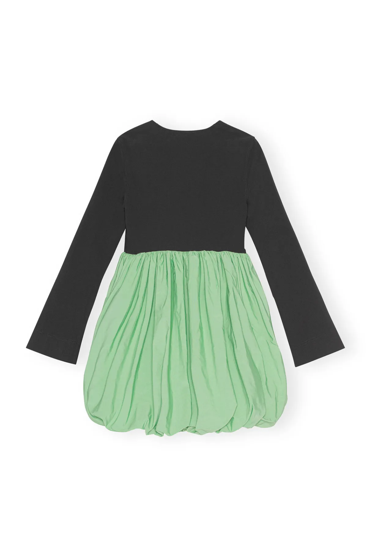 Best Sale GANNI Taffeta Balloon Mini Dress Black