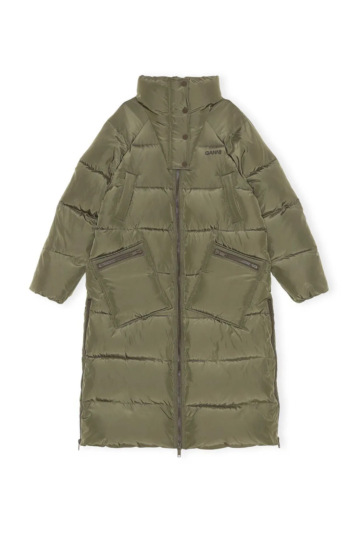 Flash Sale GANNI Tech Puffer Oversized Puffer Coat Kalamata