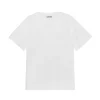 New GANNI Thin Software Jersey O-Neck T-Shirt White