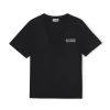 Fashion GANNI Thin Software Jersey V-Neck T-Shirt Black