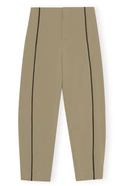 Flash Sale GANNI Twill Pants Petrified Oak