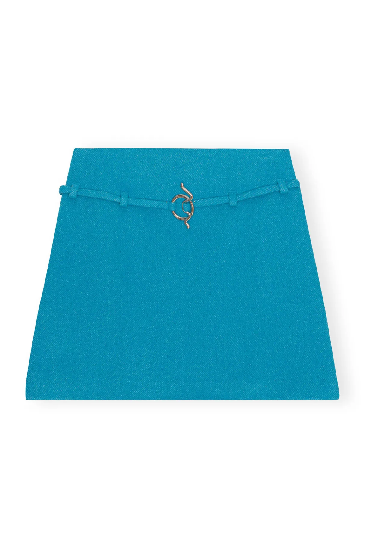 Flash Sale GANNI Twill Wool Suiting Mini Skirt Blue Curacao