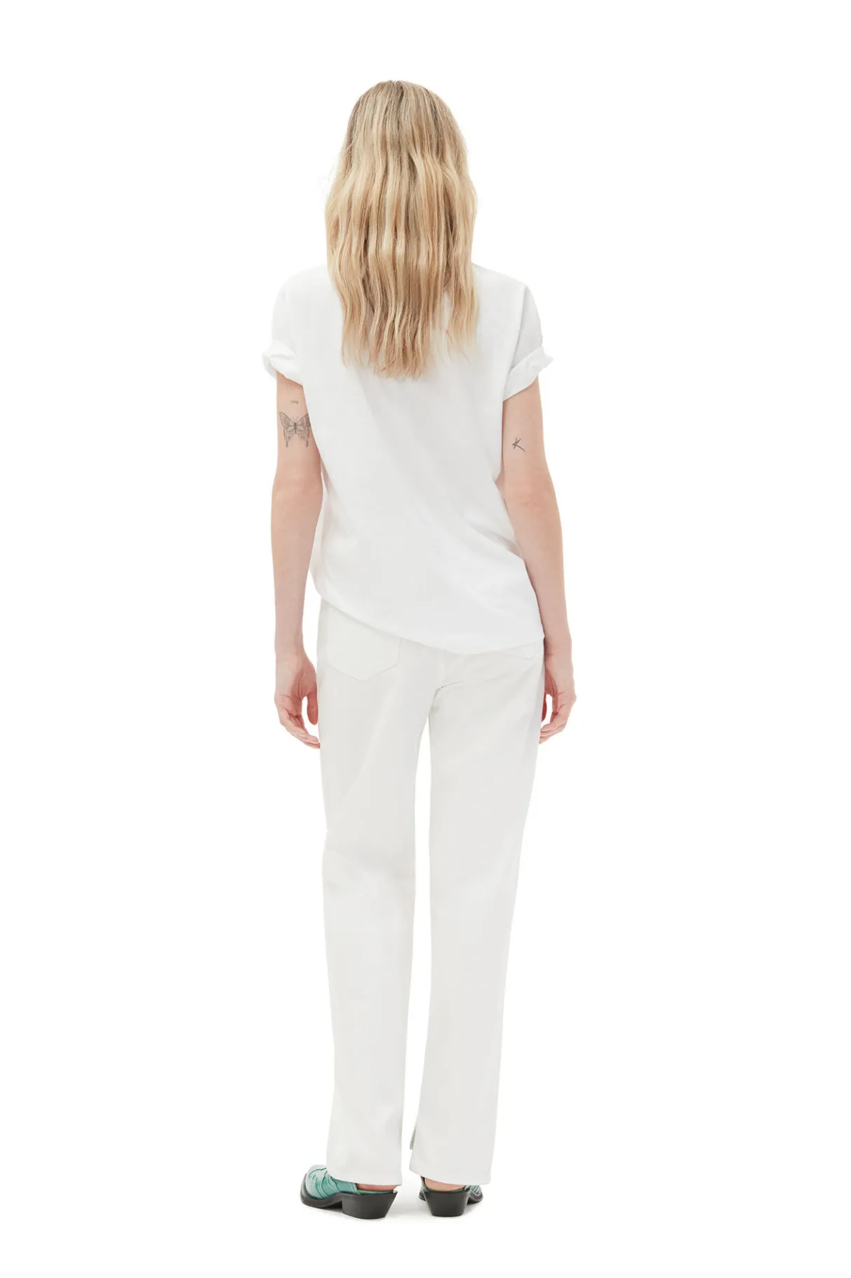 Cheap GANNI White Lovy Jeans Bright White