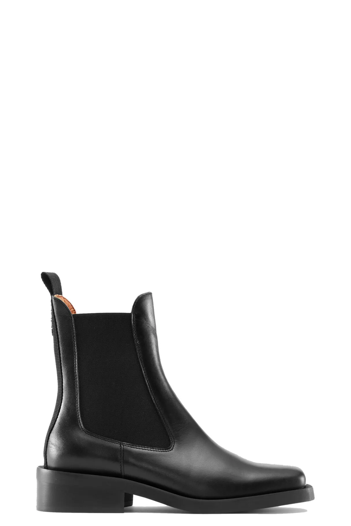 Hot GANNI Wide Welt Squared Toe Wide Welt Chelsea Boot Black