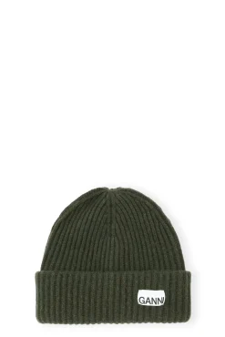 Outlet GANNI Wool Beanie Kalamata