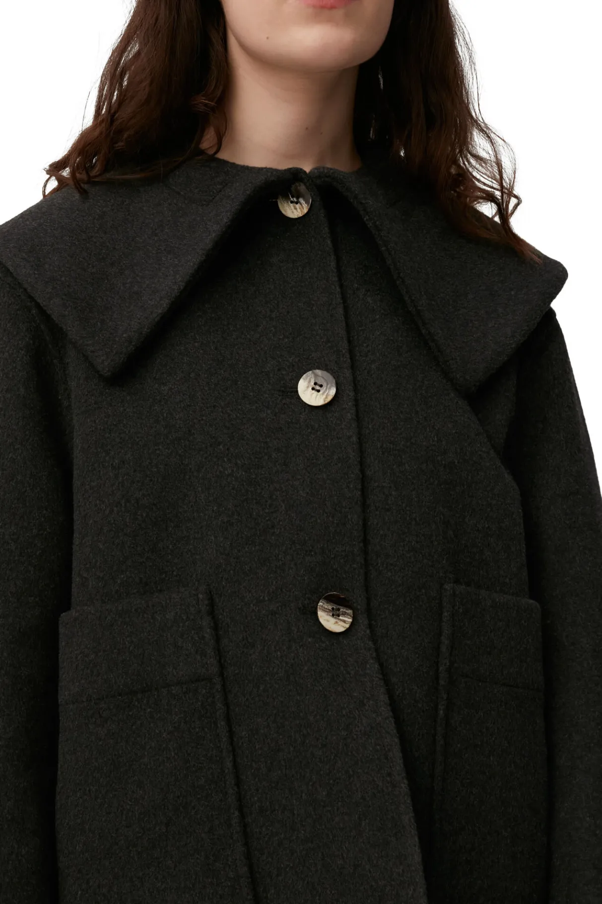 Sale GANNI Wool Jacket Phantom