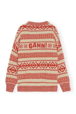 Sale GANNI Wool Pullover Egret